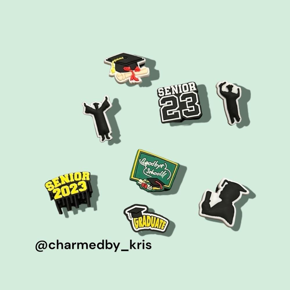 84. Croc charms - graduation